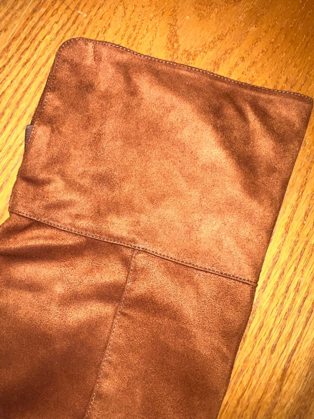 Katliu Over-the-Knee Suede Boots - Chestnut Brown - Picture 2 of 9